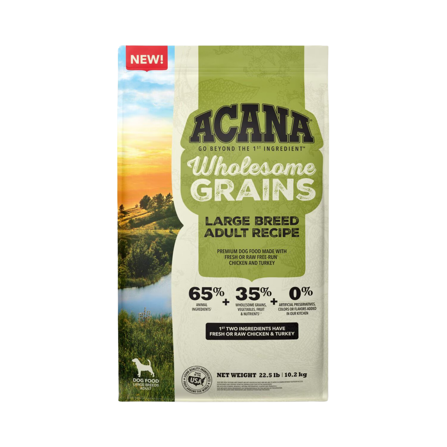 Acana Wholesome Grains, Large Breed Adult Recipe Dry Dog Food
