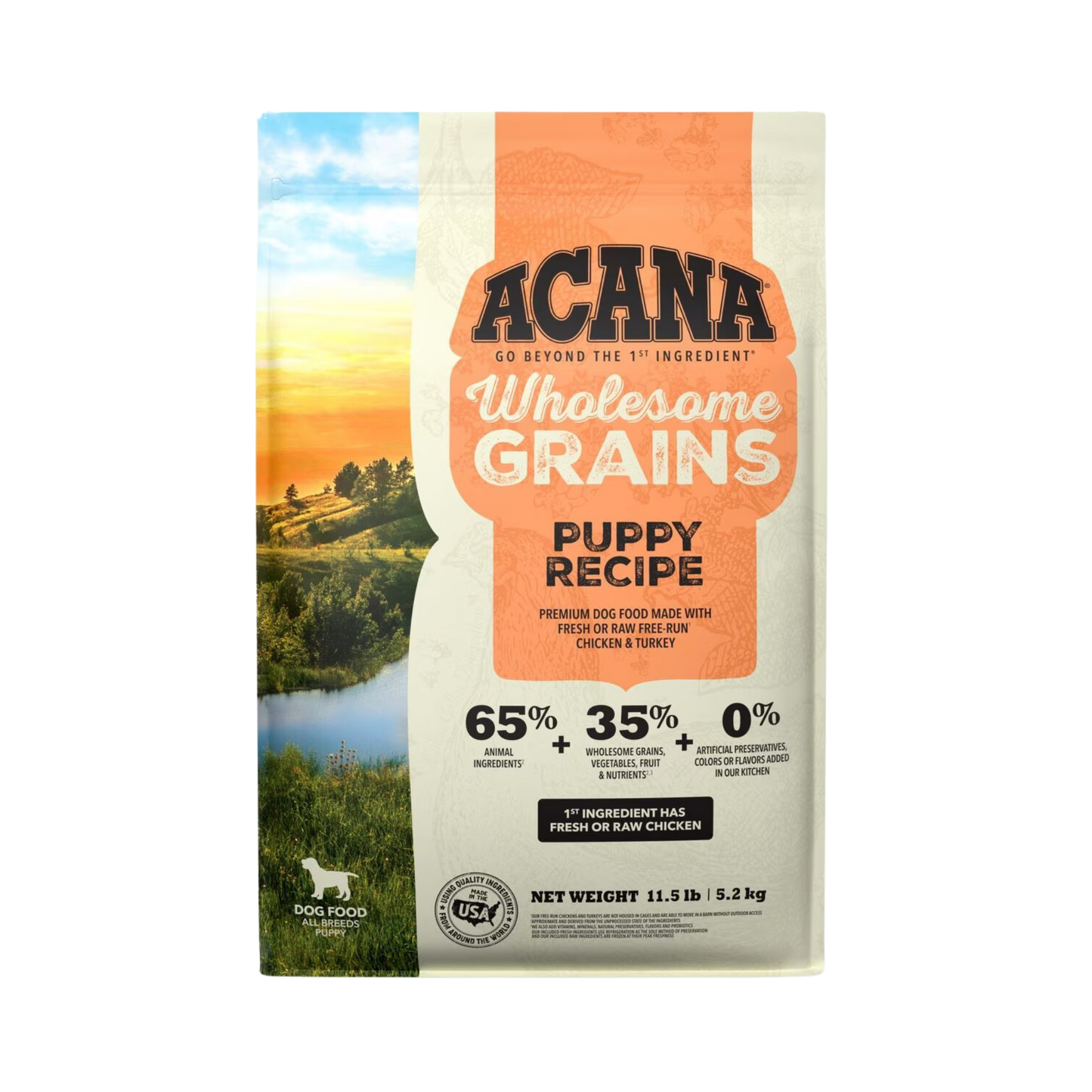 Acana Wholesome Grains, Puppy Recipe Dry Puppy Food