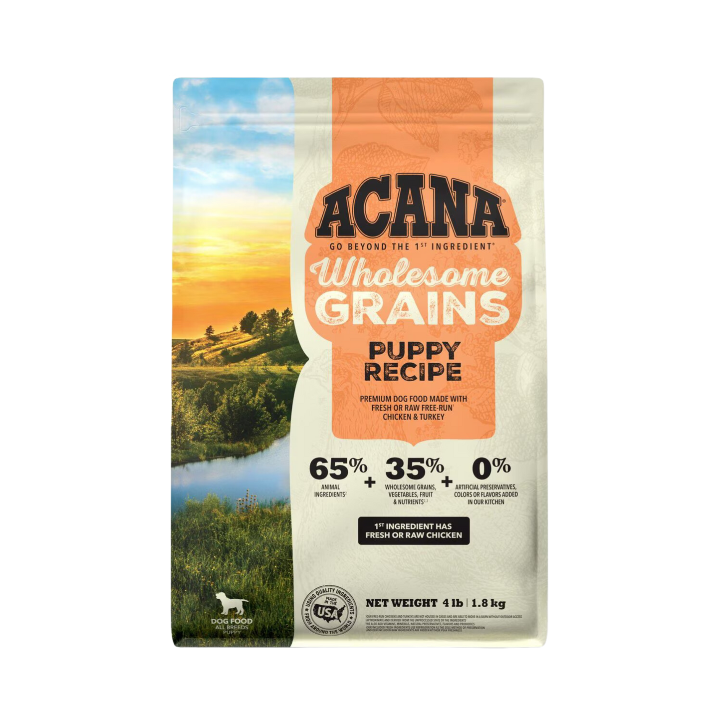 Acana Wholesome Grains, Puppy Recipe Dry Puppy Food
