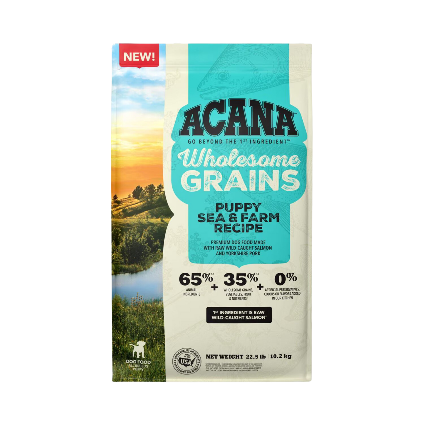 Acana Wholesome Grains, Puppy Sea & Farm Recipe Dry Puppy Food