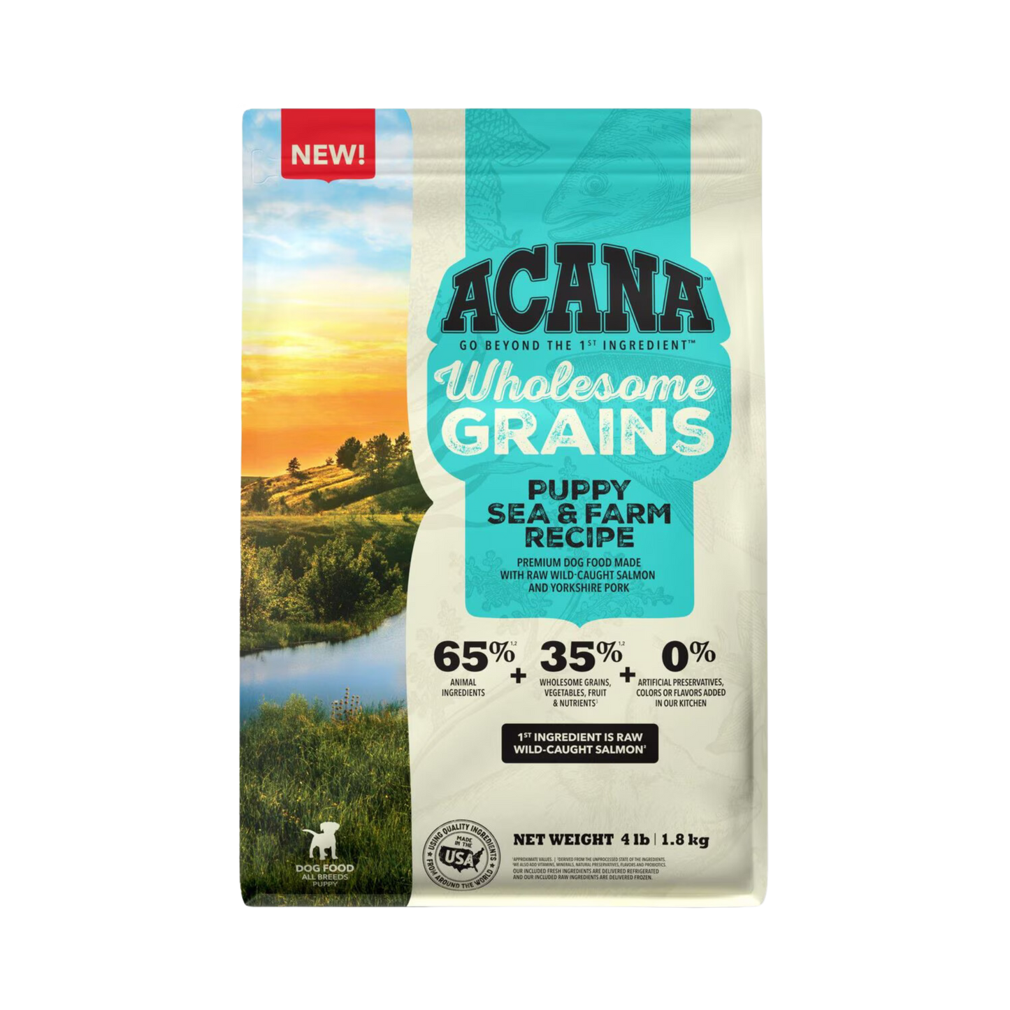 Acana Wholesome Grains, Puppy Sea & Farm Recipe Dry Puppy Food