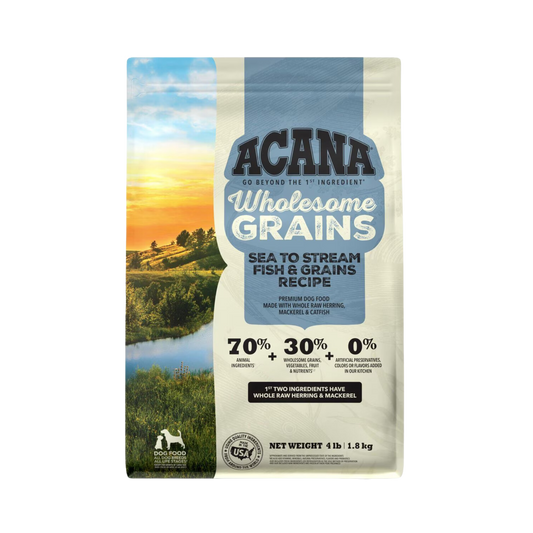 Acana Wholesome Grains, Sea to Stream Fish & Grains Recipe Dry Dog Food