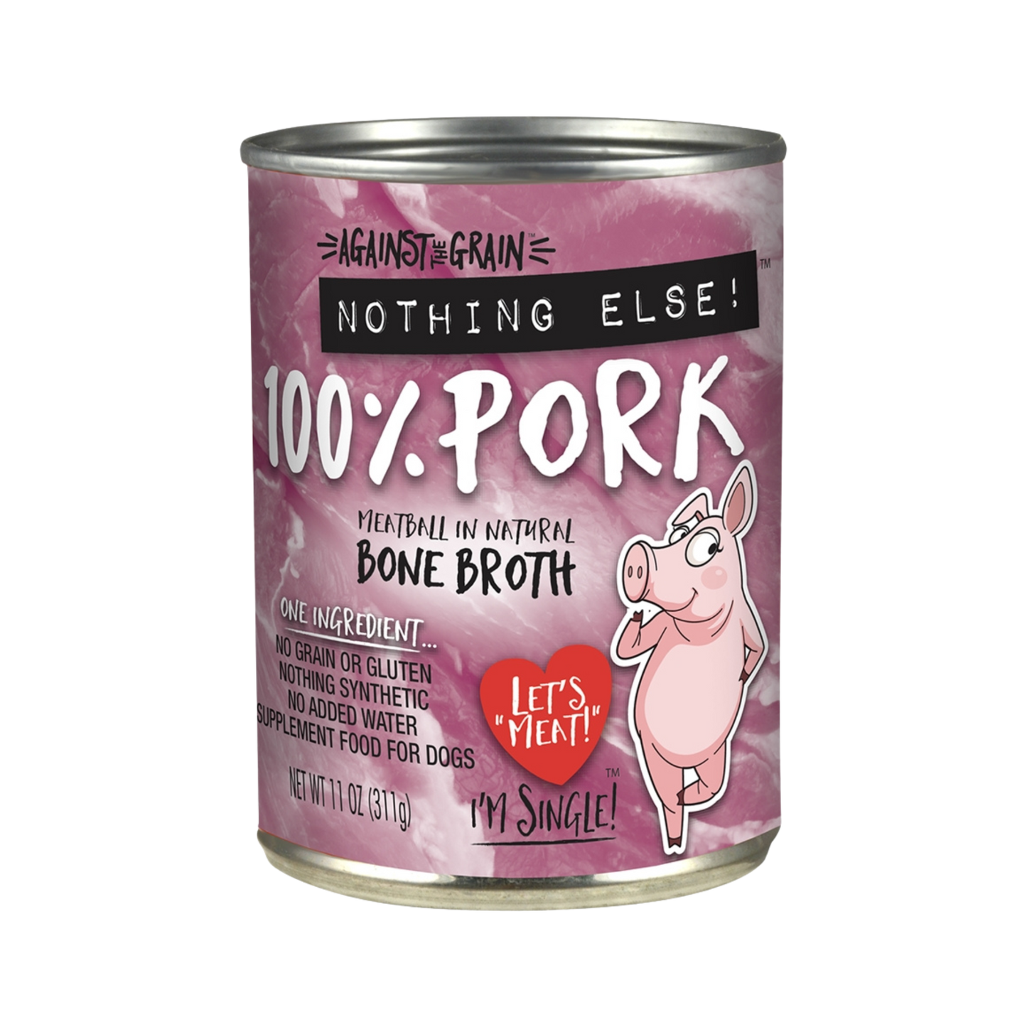 Against The Grain Nothing Else 100% Pork Wet Dog Food