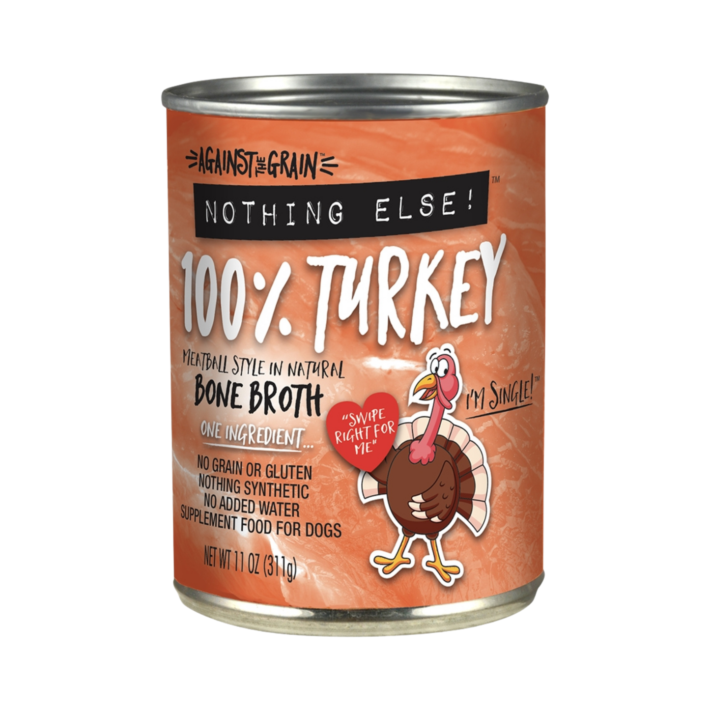 Against The Grain Nothing Else 100% Turkey Wet Dog Food