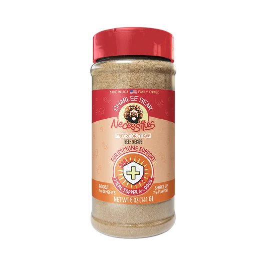 Charlee Bear Necessities Freeze-Dried Beef Recipe Immune Health Support Grain-Free Dog Food Topper