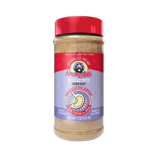 Charlee Bear Necessities Freeze-Dried Chicken Recipe Digestive Health Support Grain-Free Dog Food Topper