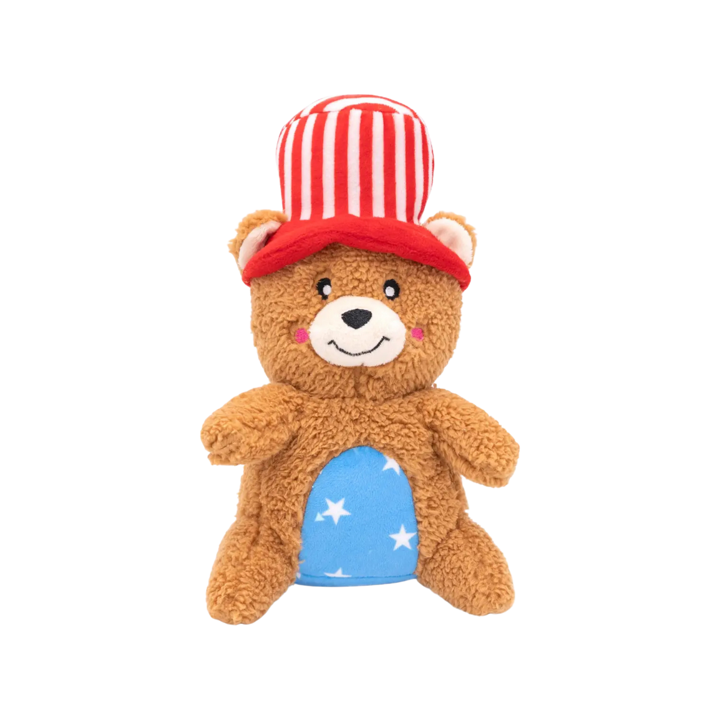Zippy Paws Cheeky Chumz Americana Bear Dog Toy