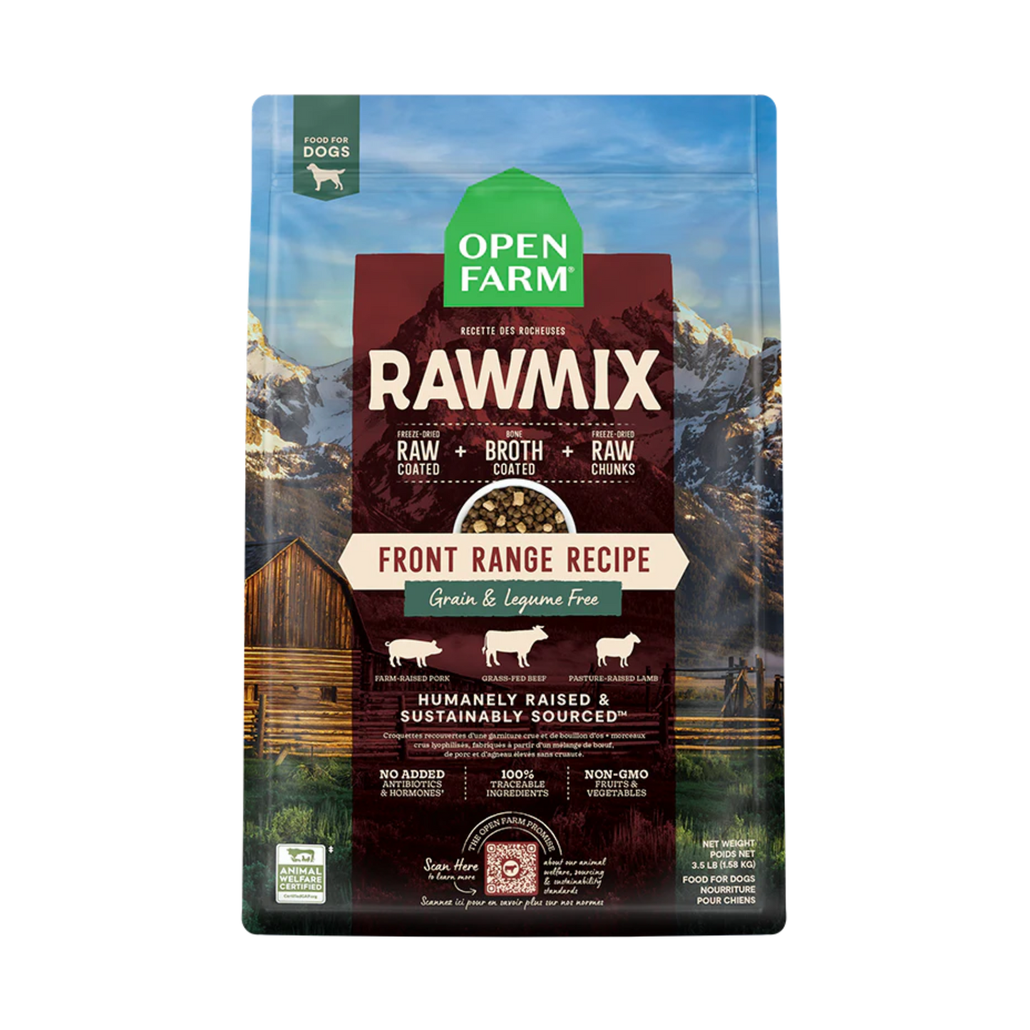 Open Farm Front Range Grain-Free RawMix Dry Dog Food