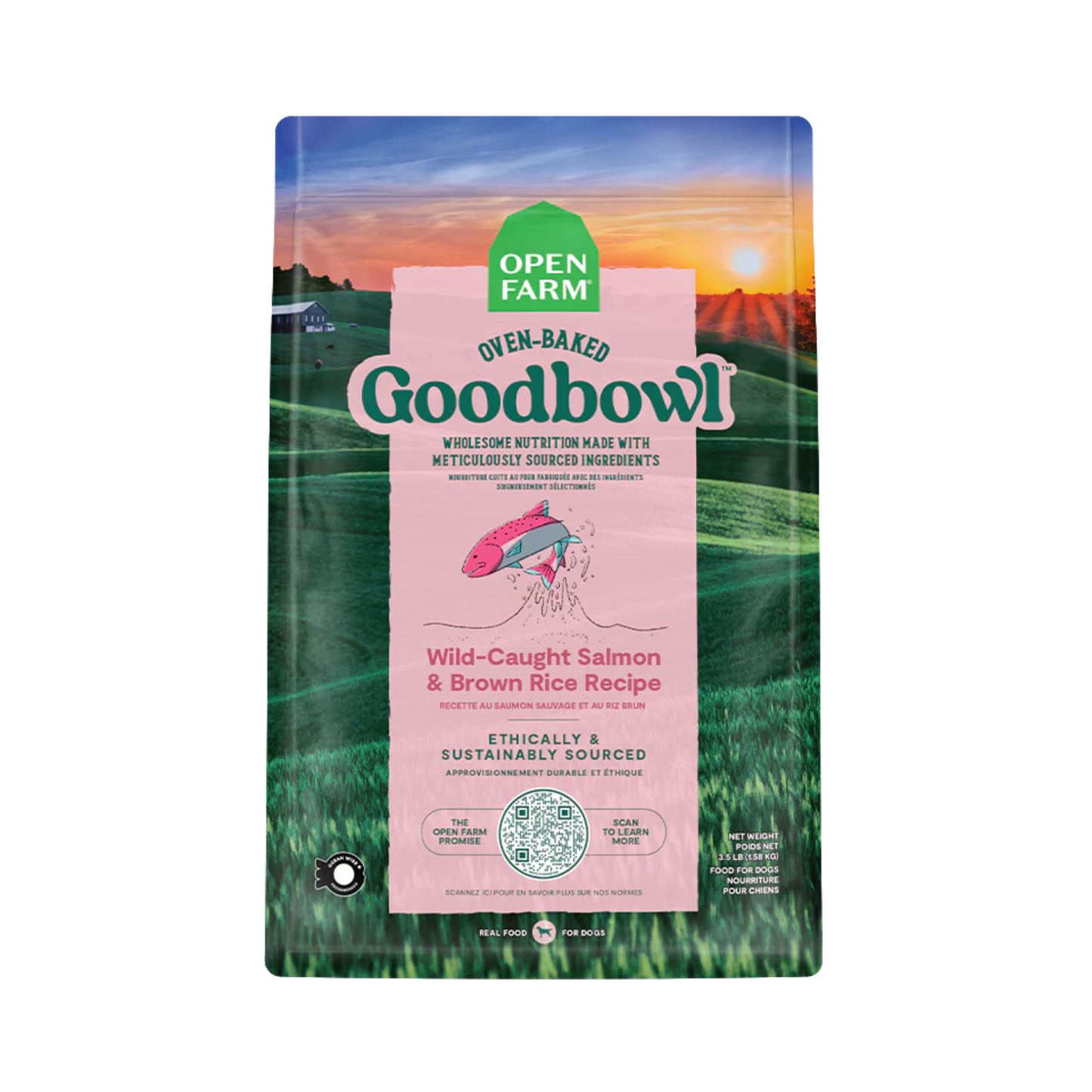 Open Farm Goodbowl Wild-Caught Salmon & Brown Rice Recipe for Dogs