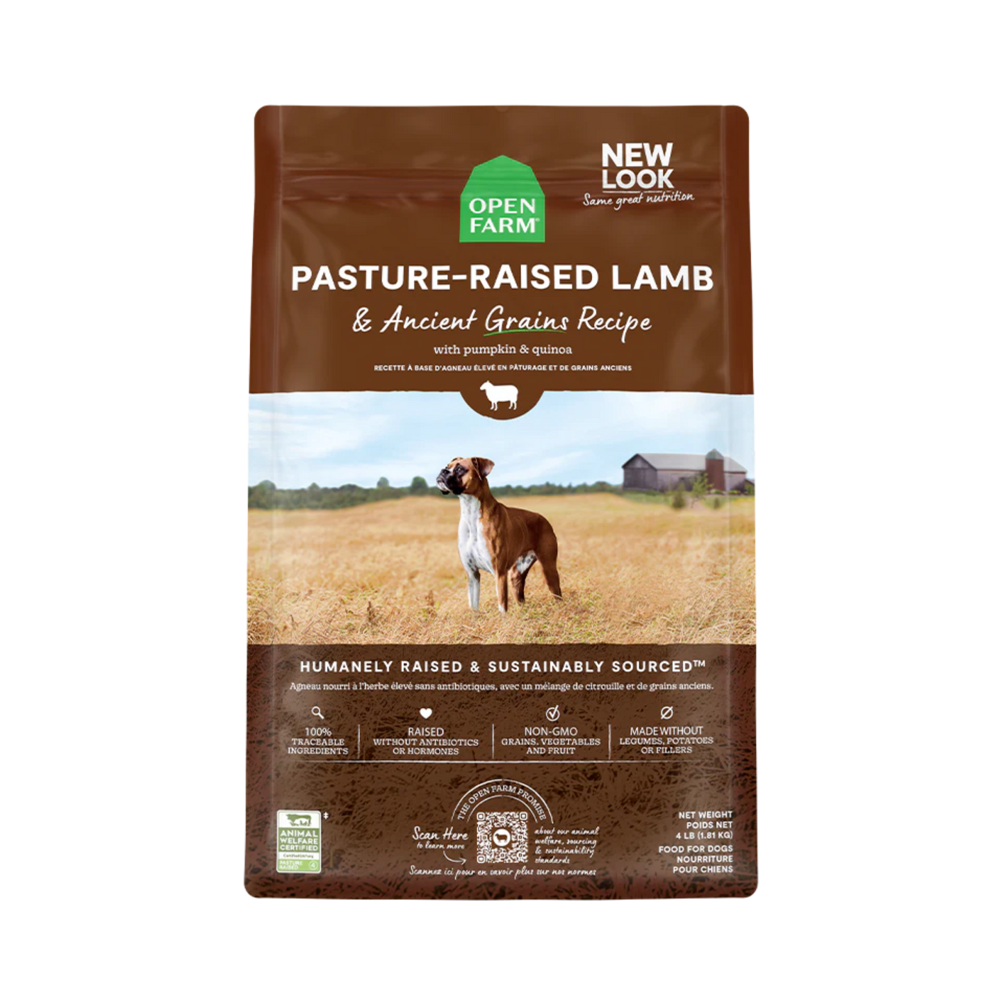 Open Farm Pasture-Raised Lamb & Ancient Grains Dry Dog Food