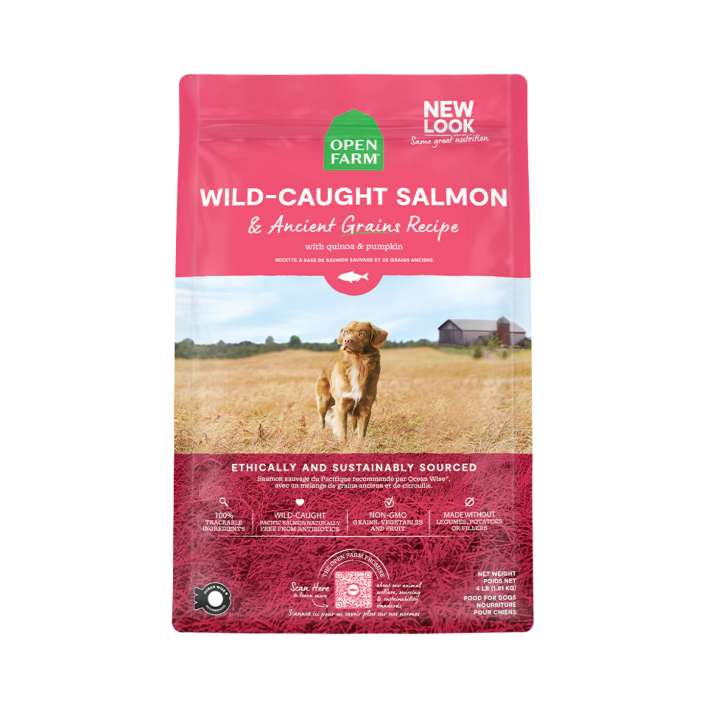 Open Farm Wild-Caught Salmon & Ancient Grains Dry Dog Food