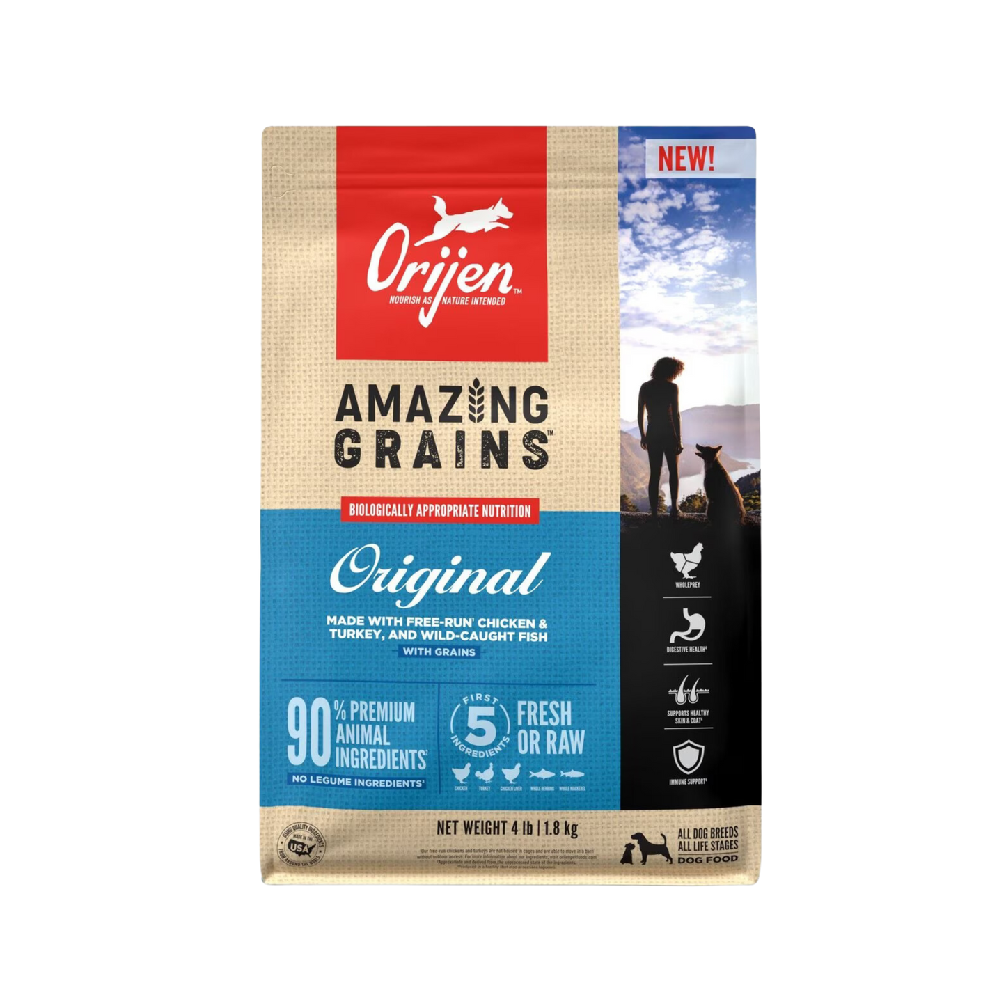 Orijen Amazing Grains Original Dry Dog Food