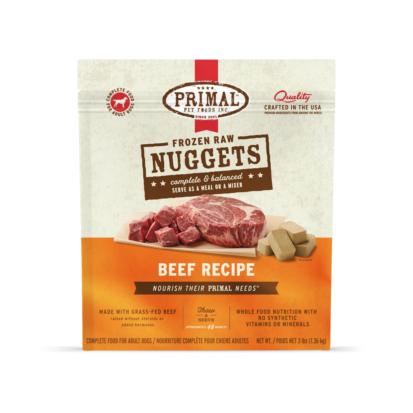 Primal Frozen Raw Nuggets Dog Food