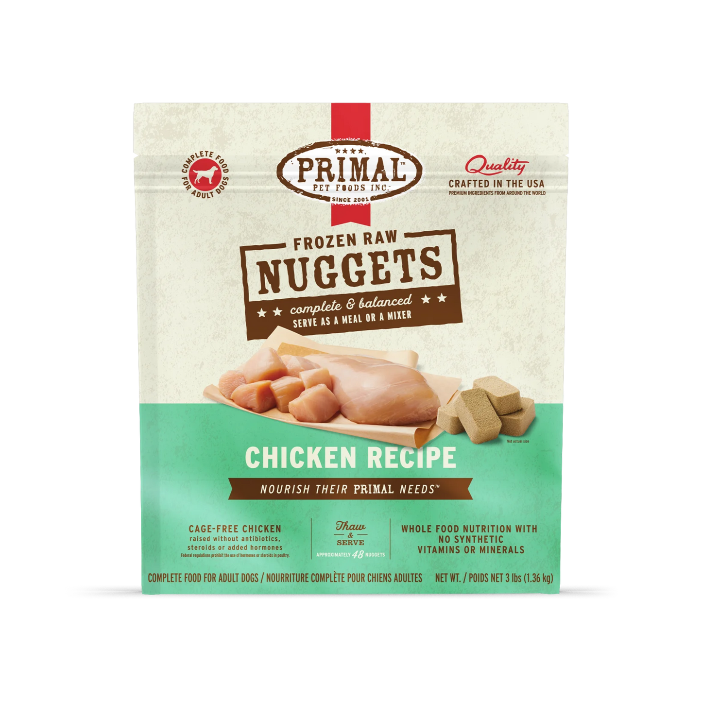 Primal Frozen Raw Nuggets Dog Food
