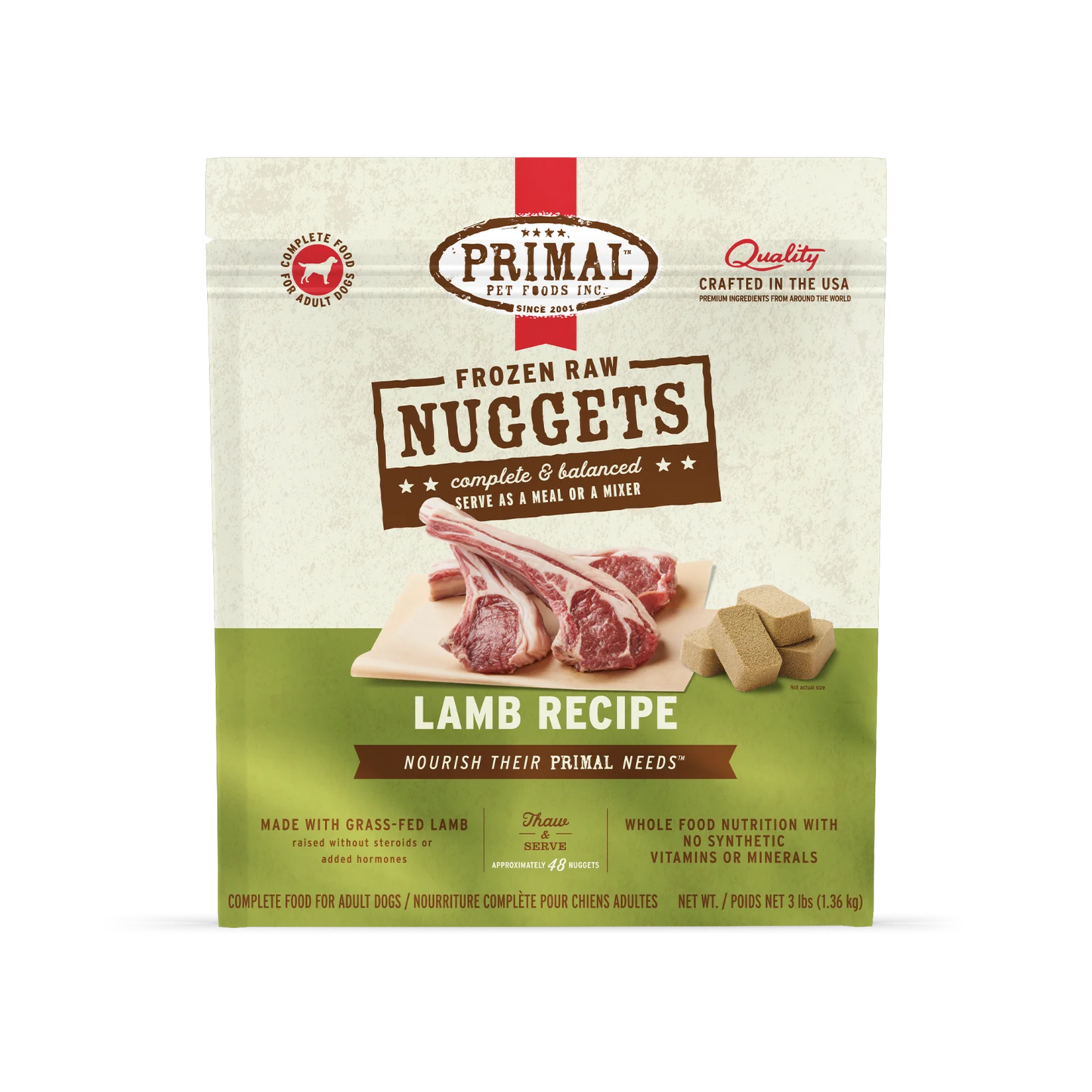 Primal Frozen Raw Nuggets Dog Food