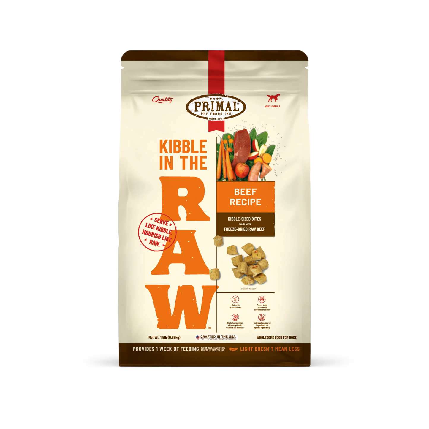 Primal Kibble in the Raw Dog Food
