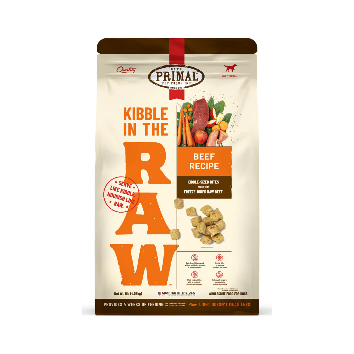 Primal Kibble in the Raw Dog Food