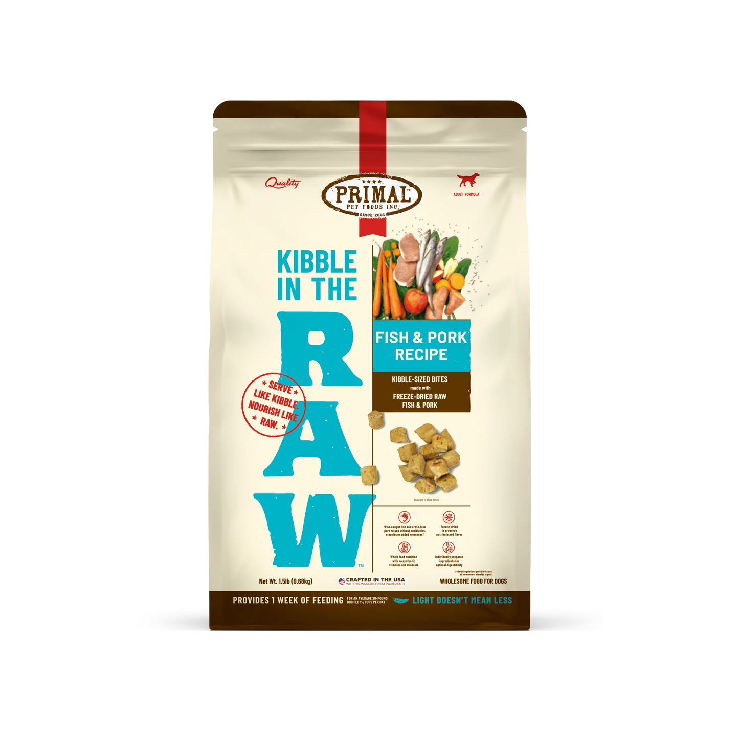 Primal Kibble in the Raw Dog Food