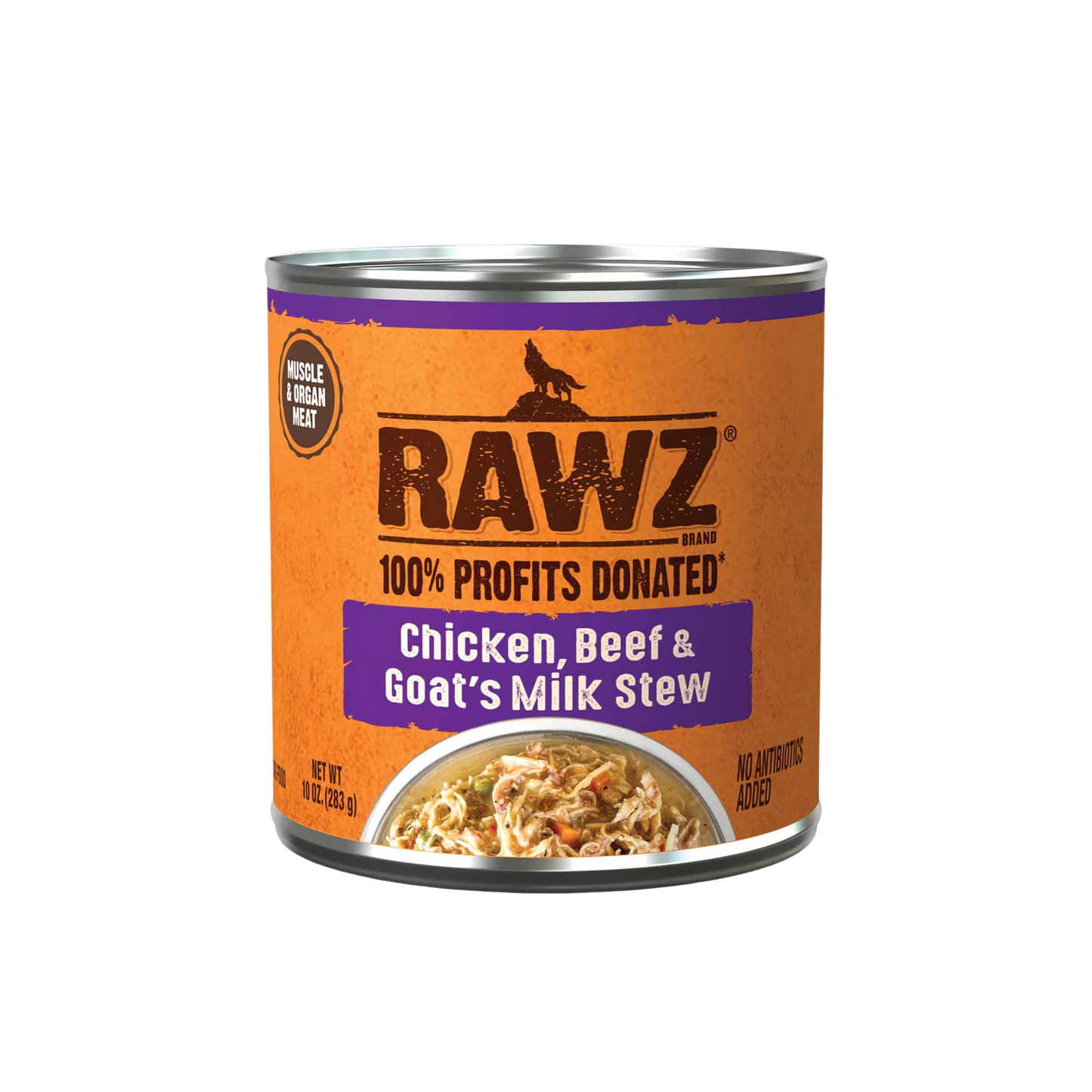 Rawz Stew Wet Dog Food in Goat's Milk