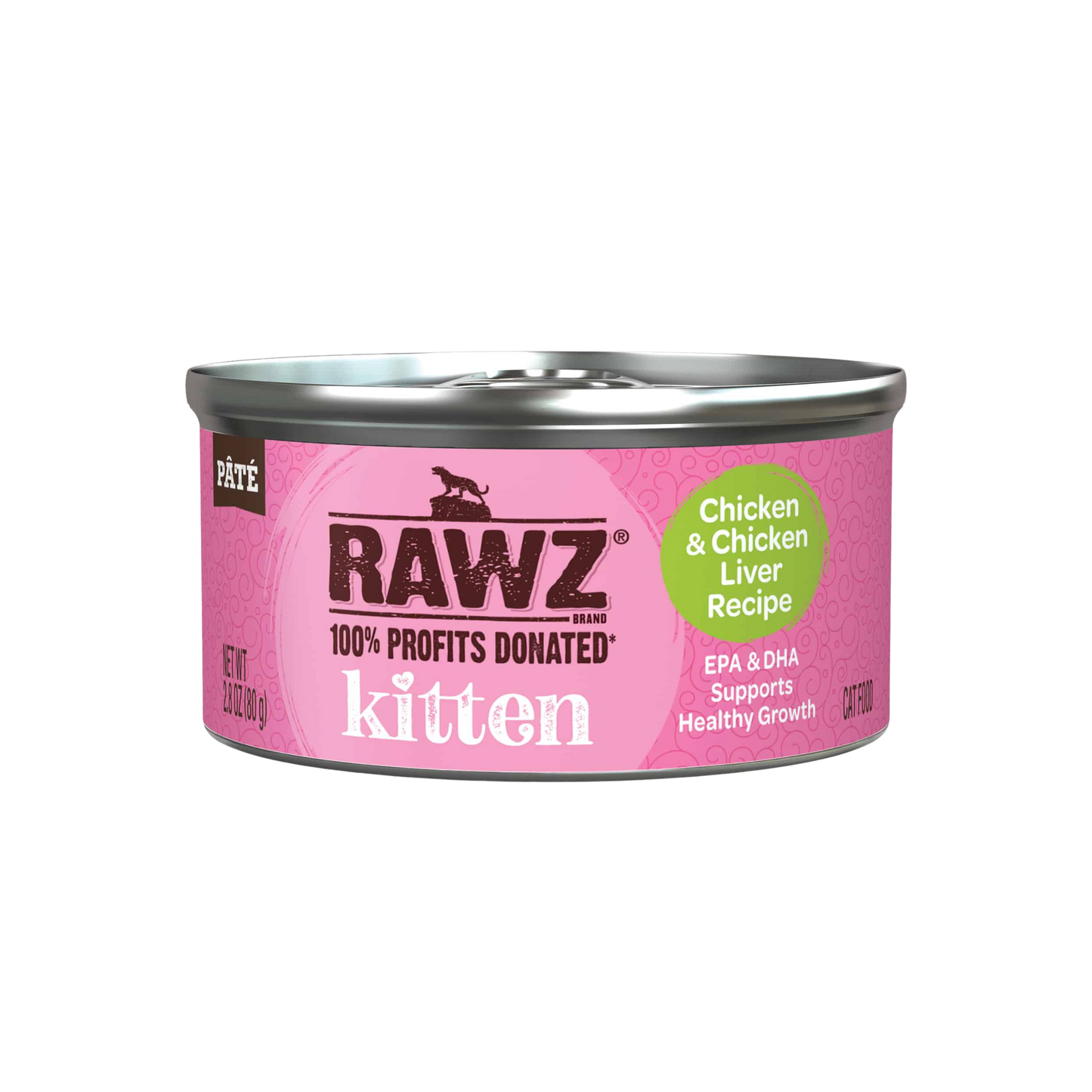 Rawz Kitten Chicken & Chicken Liver Cat Food