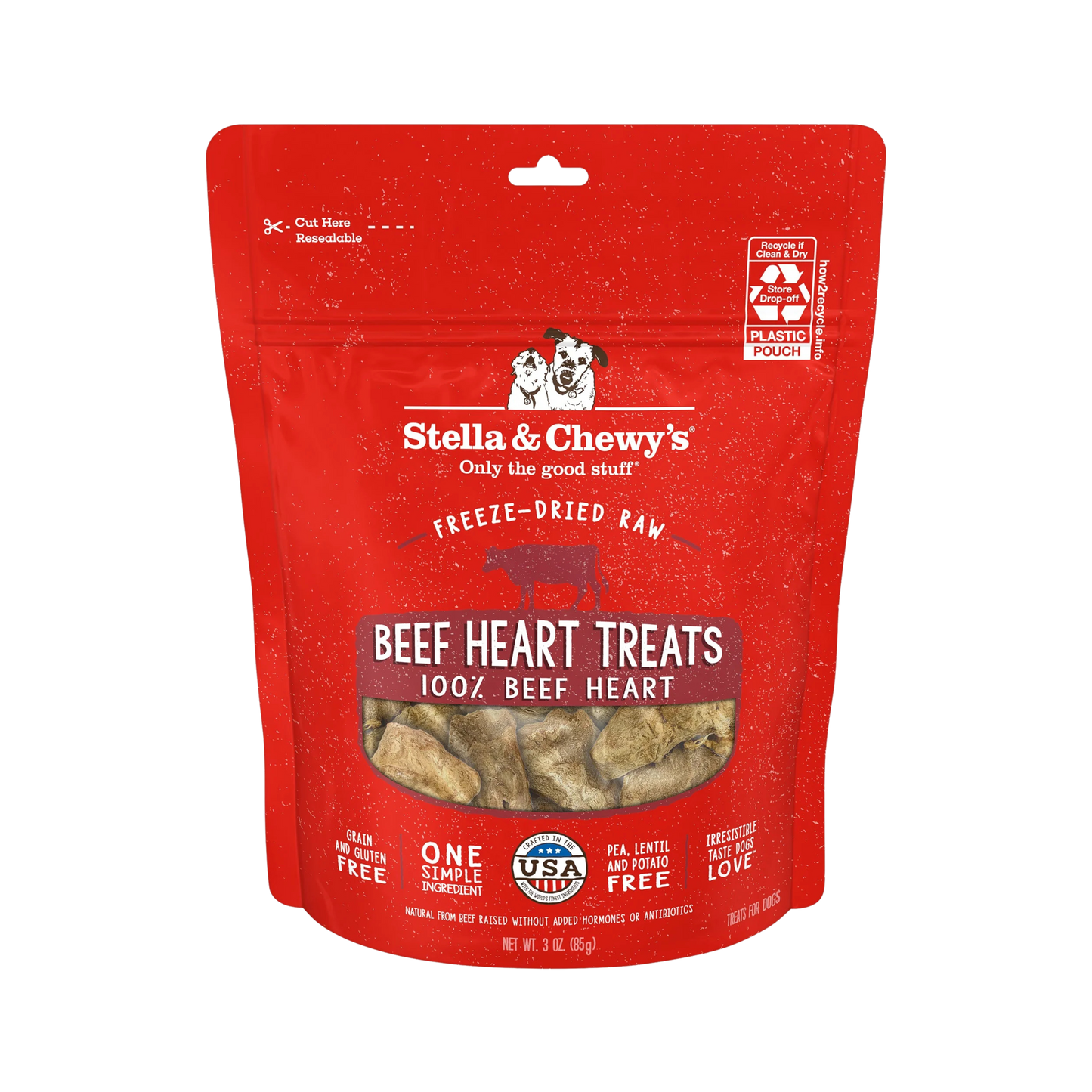 Stella & Chewy's Freeze-Dried Raw Beef Heart Dog Treats