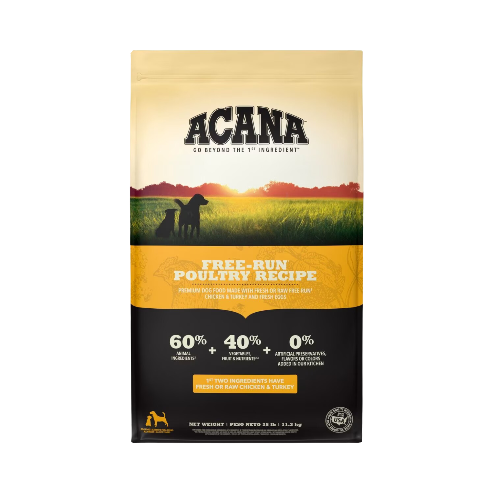Acana Free-Run Poultry Recipe Dry Dog Food - Pups & Cubs Premium Pet Food