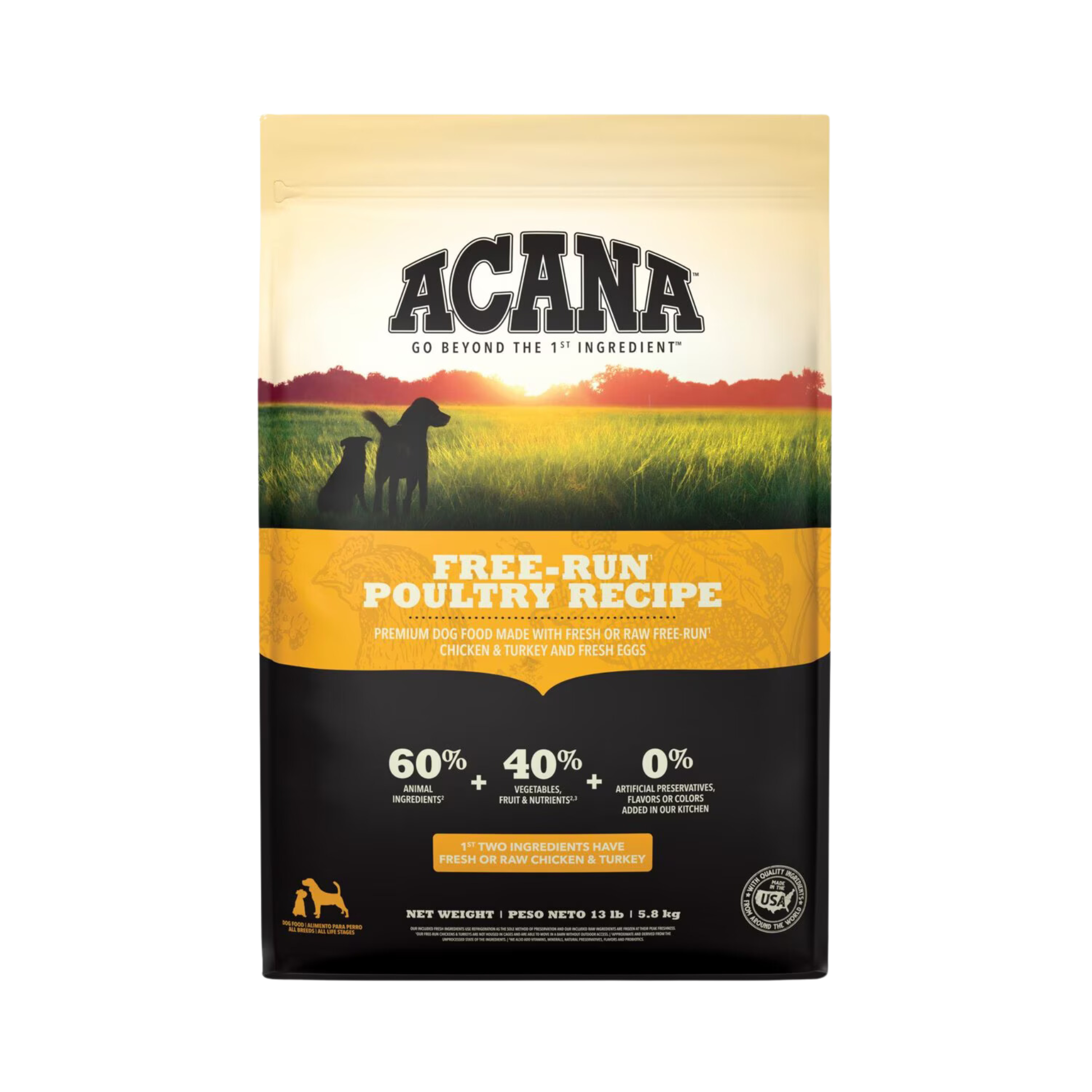 Acana Free-Run Poultry Recipe Dry Dog Food - Pups & Cubs Premium Pet Food