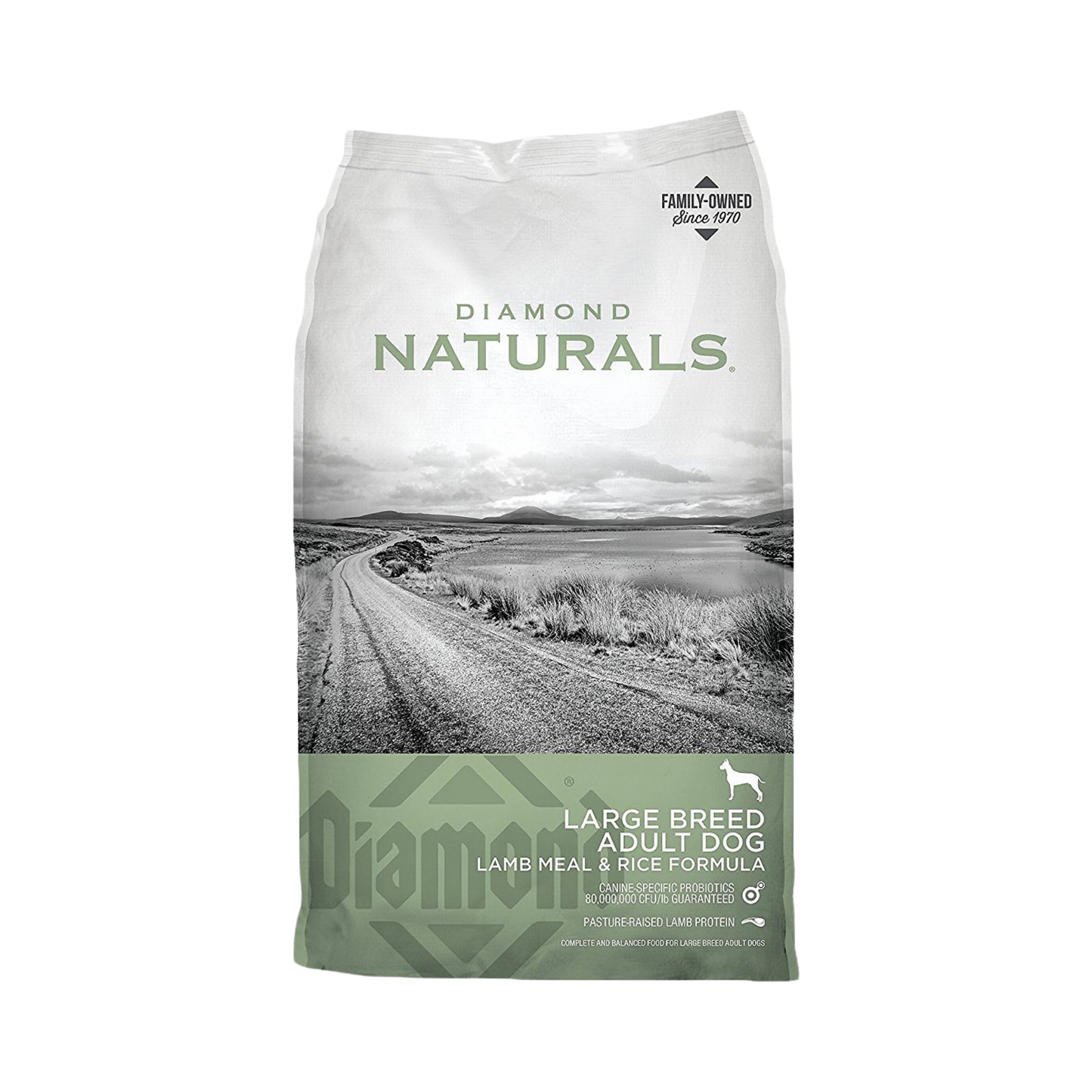 Diamond Naturals Large Breed Adult Dog Lamb Meal & Rice Formula, 40lb