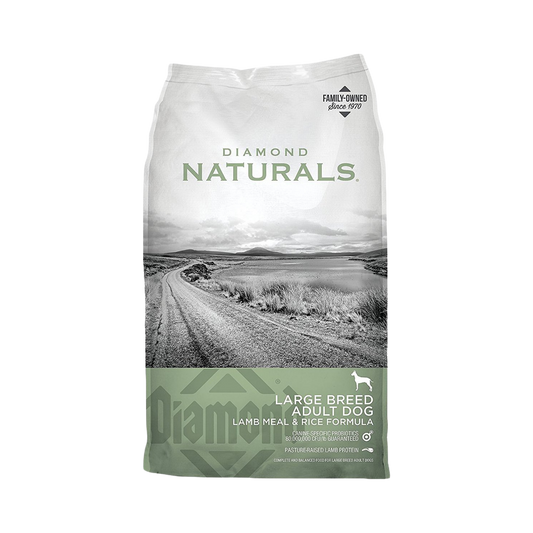 Diamond Naturals Large Breed Adult Dog Lamb Meal & Rice Formula, 40lb