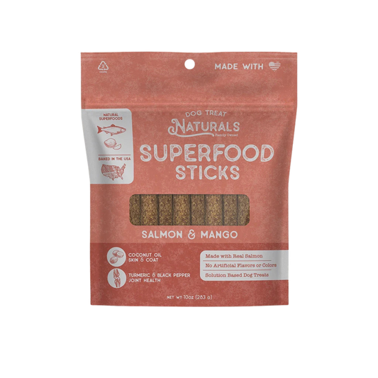 Dog Treat Naturals Salmon & Mango Superfood Sticks