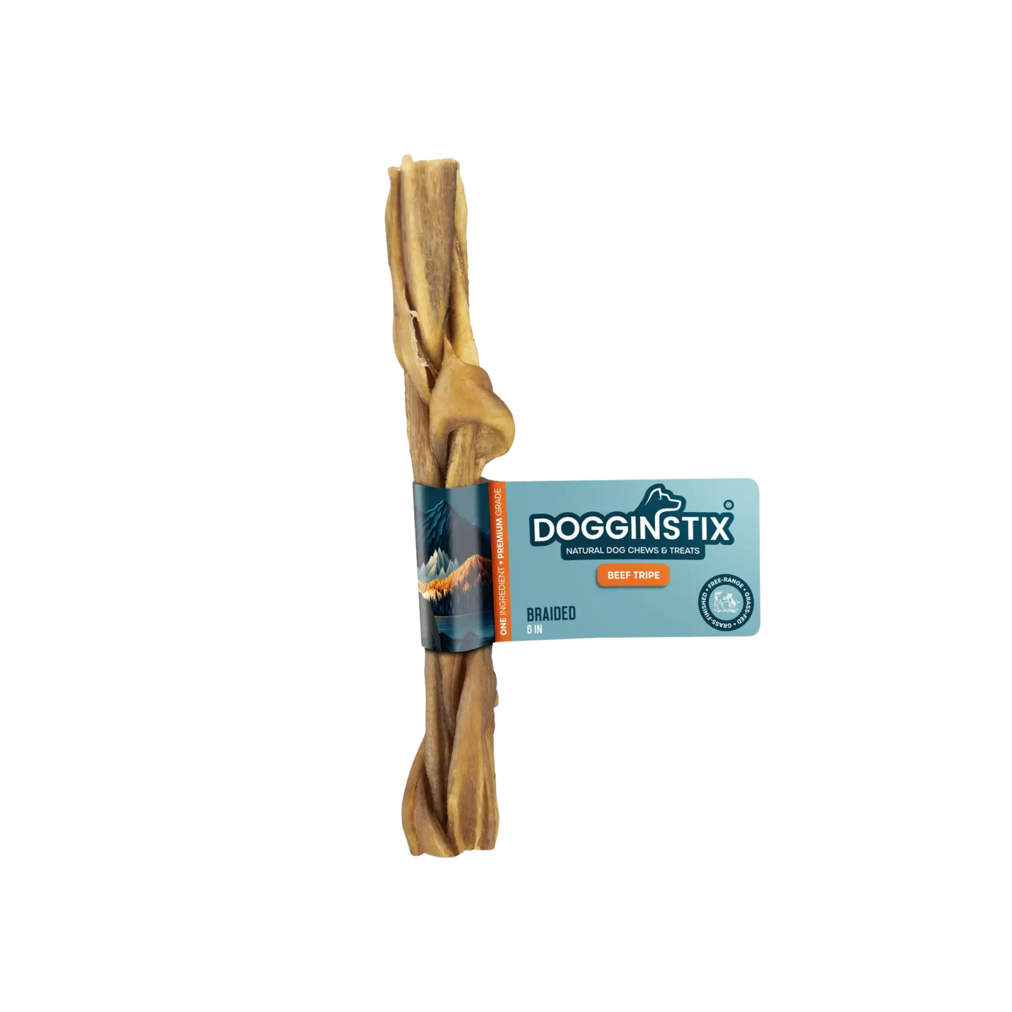 Dogginstix 6" Braided Beef Tripe Sticks