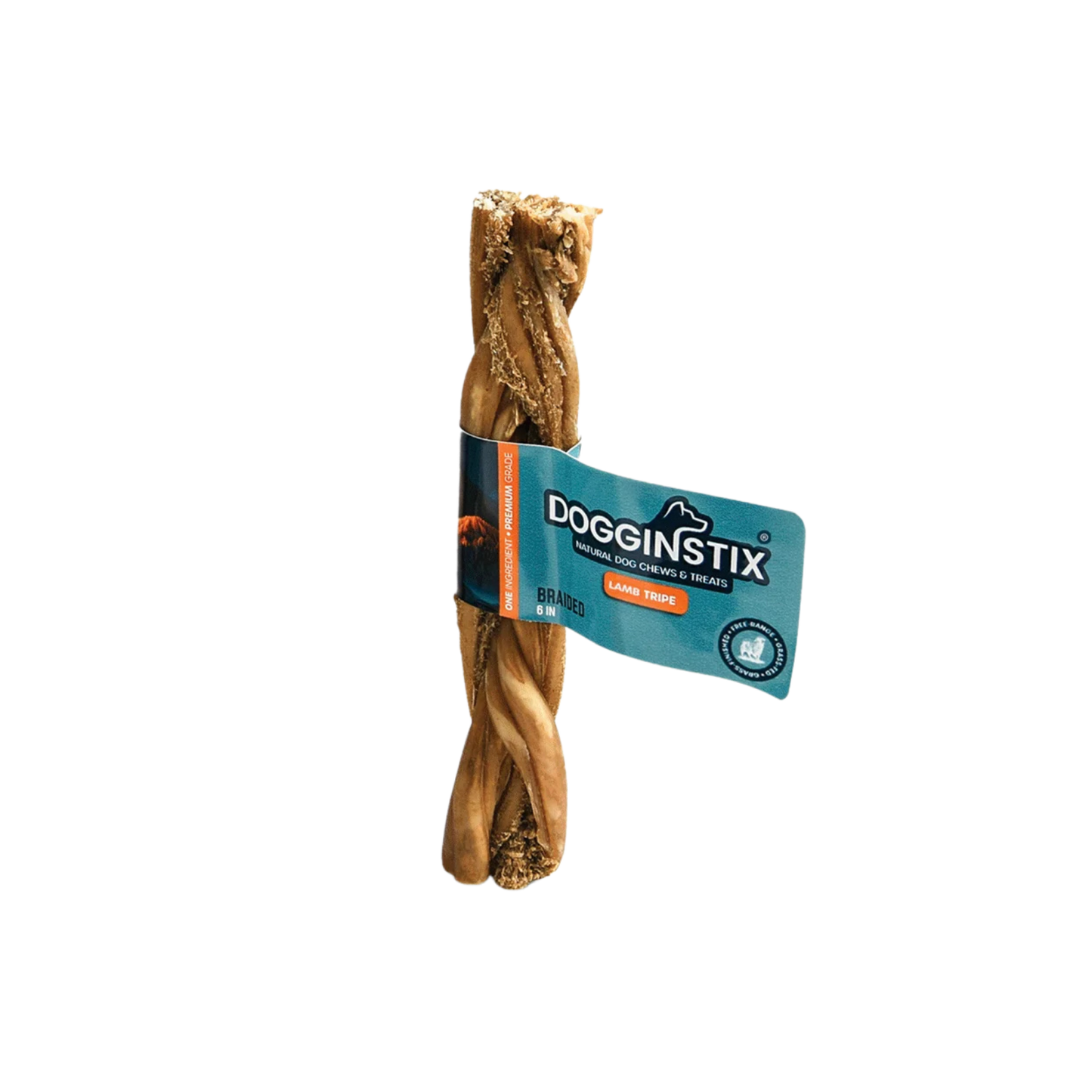Dogginstix 6" Braided Lamb Tripe, 1ct