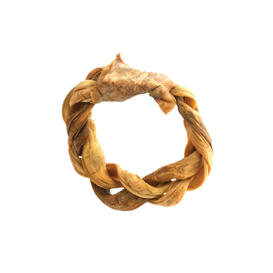 Dogginstix Braided Lamb Collagen Ring