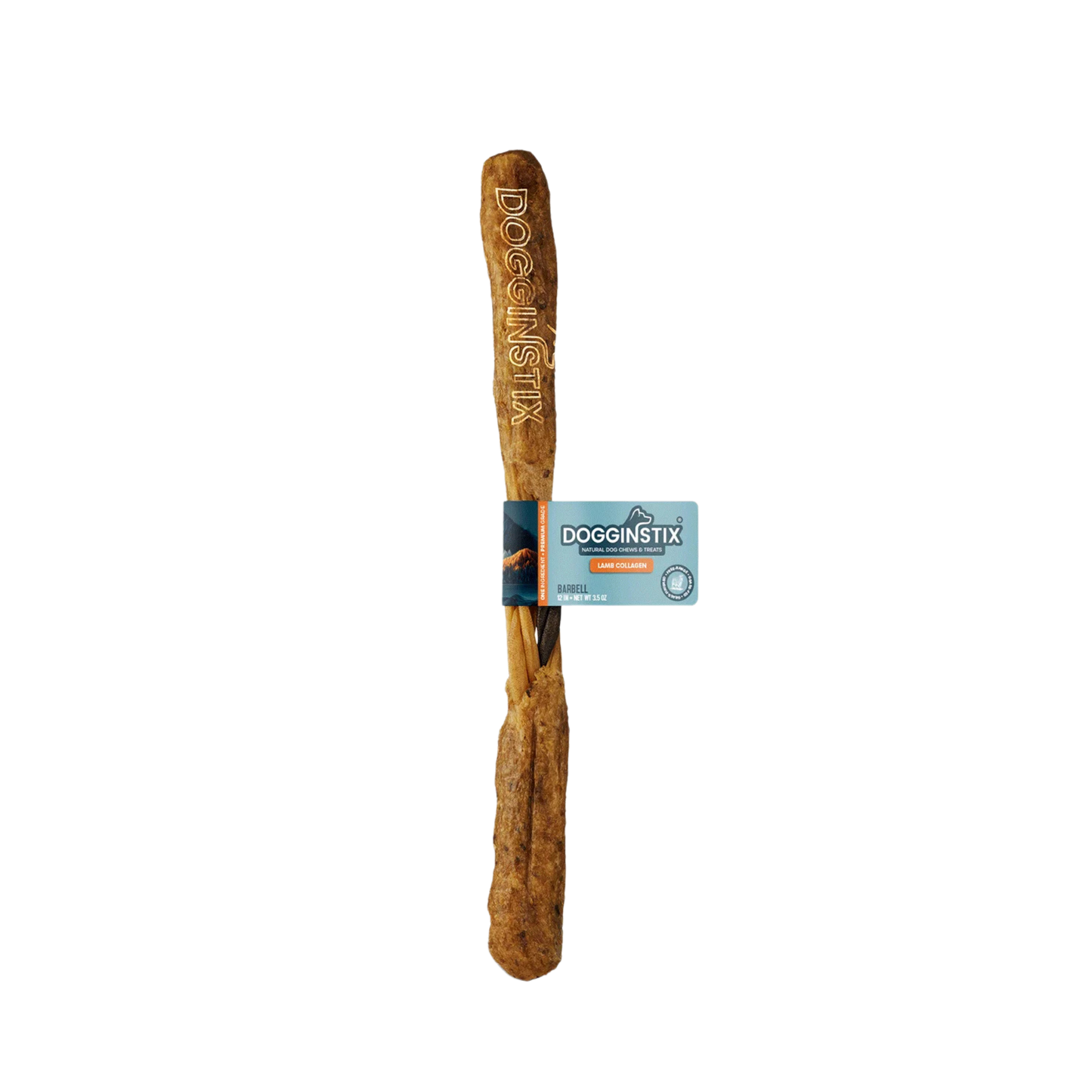 Dogginstix Lamb Collagen Barbell, 1 count