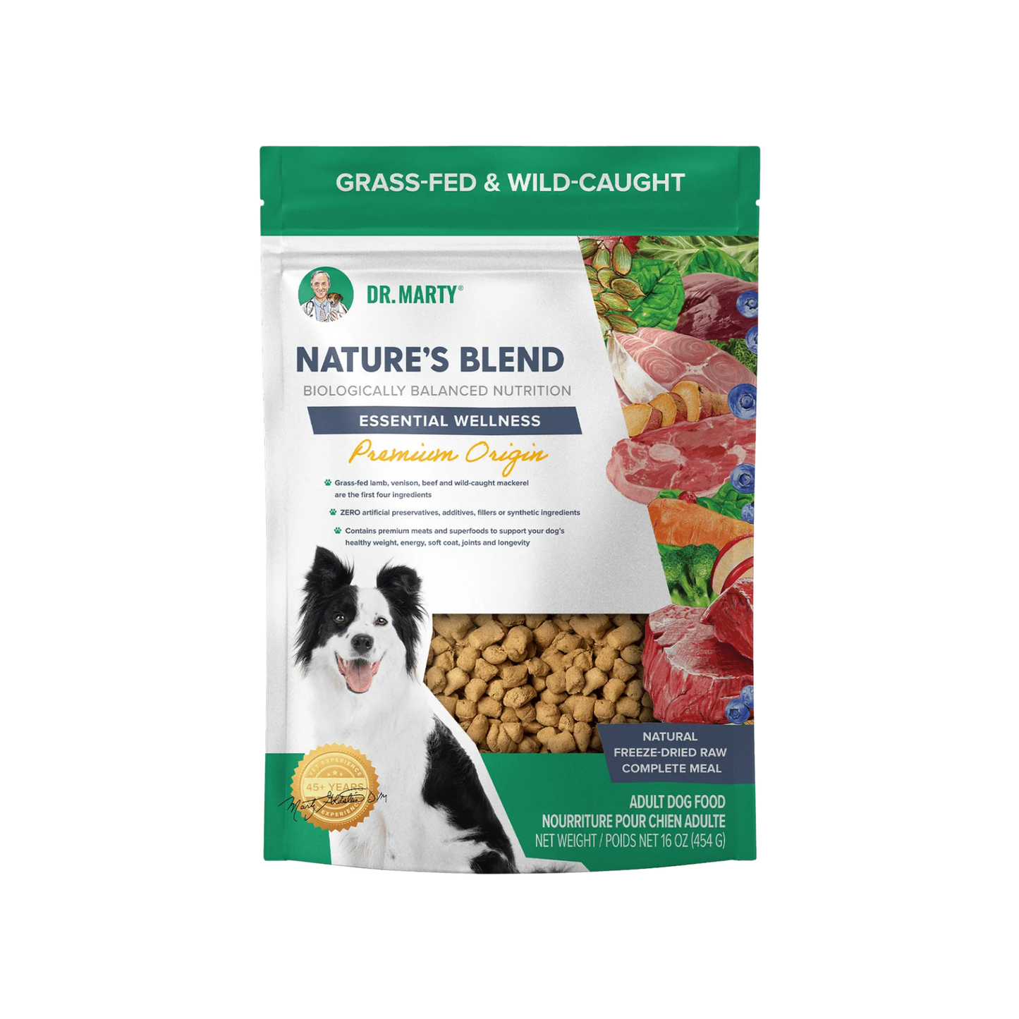Dr. Marty Freeze-Dried Raw Nature's Blend Essential Wellness Premium Origin