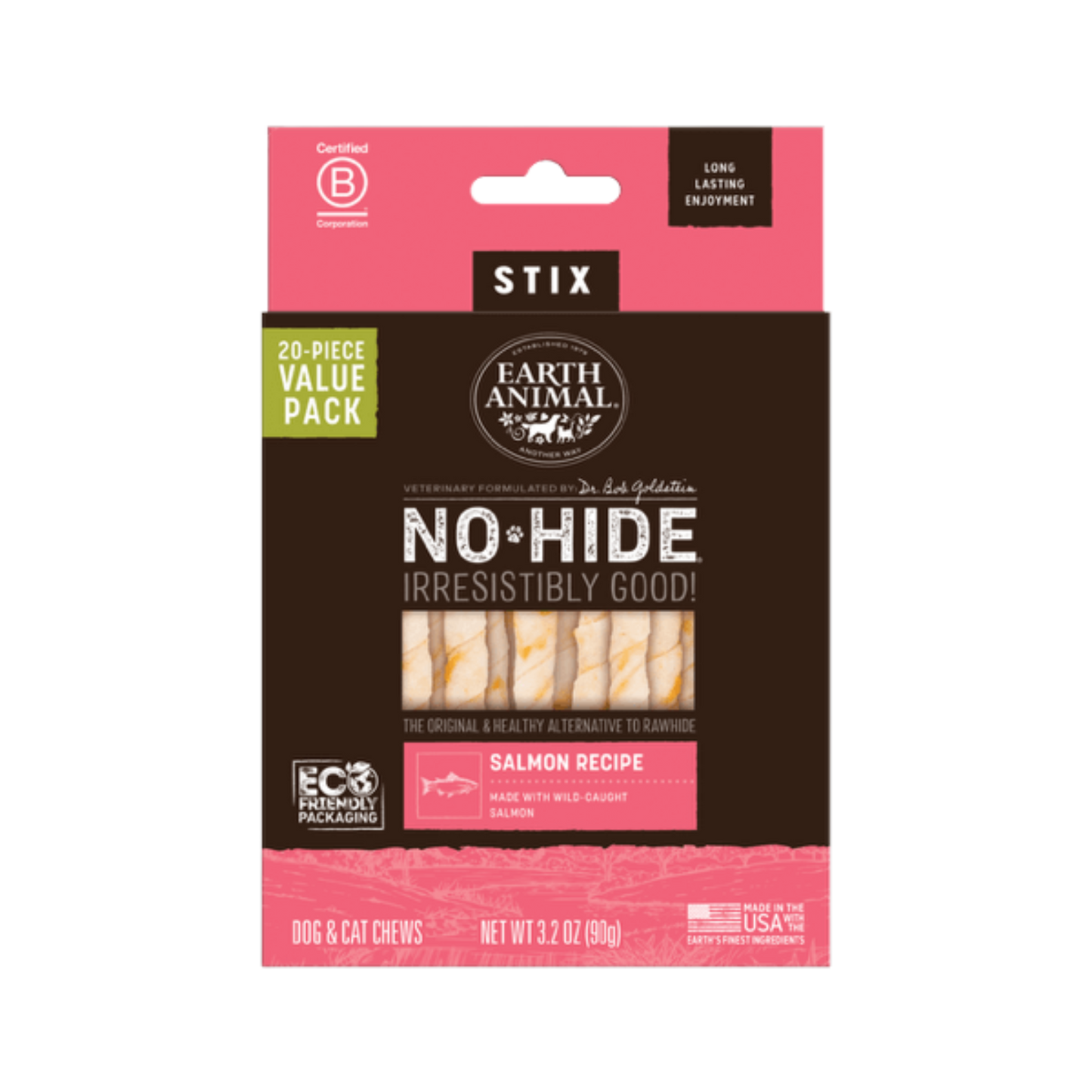 Earth Animal No-Hide Salmon Stix