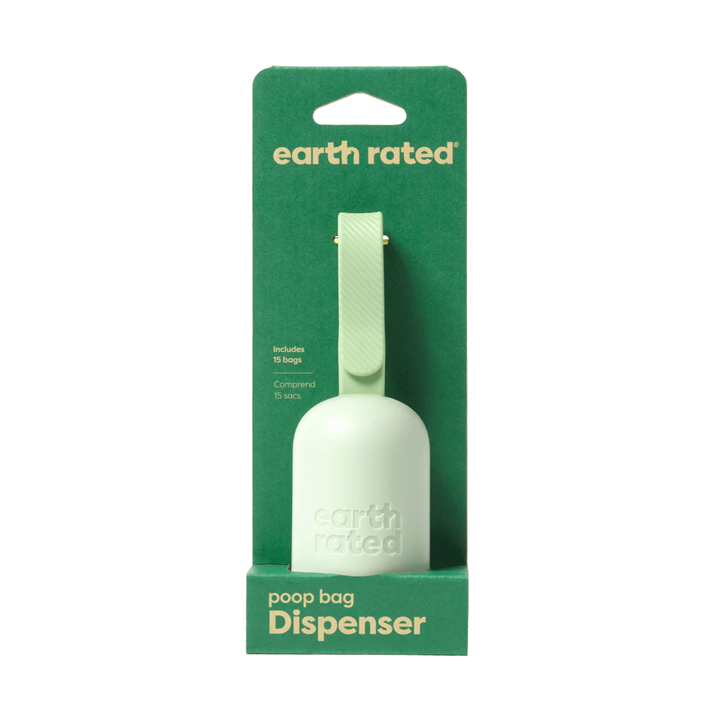 Earth Rated Poop Bag Dispenser with 15 Bags
