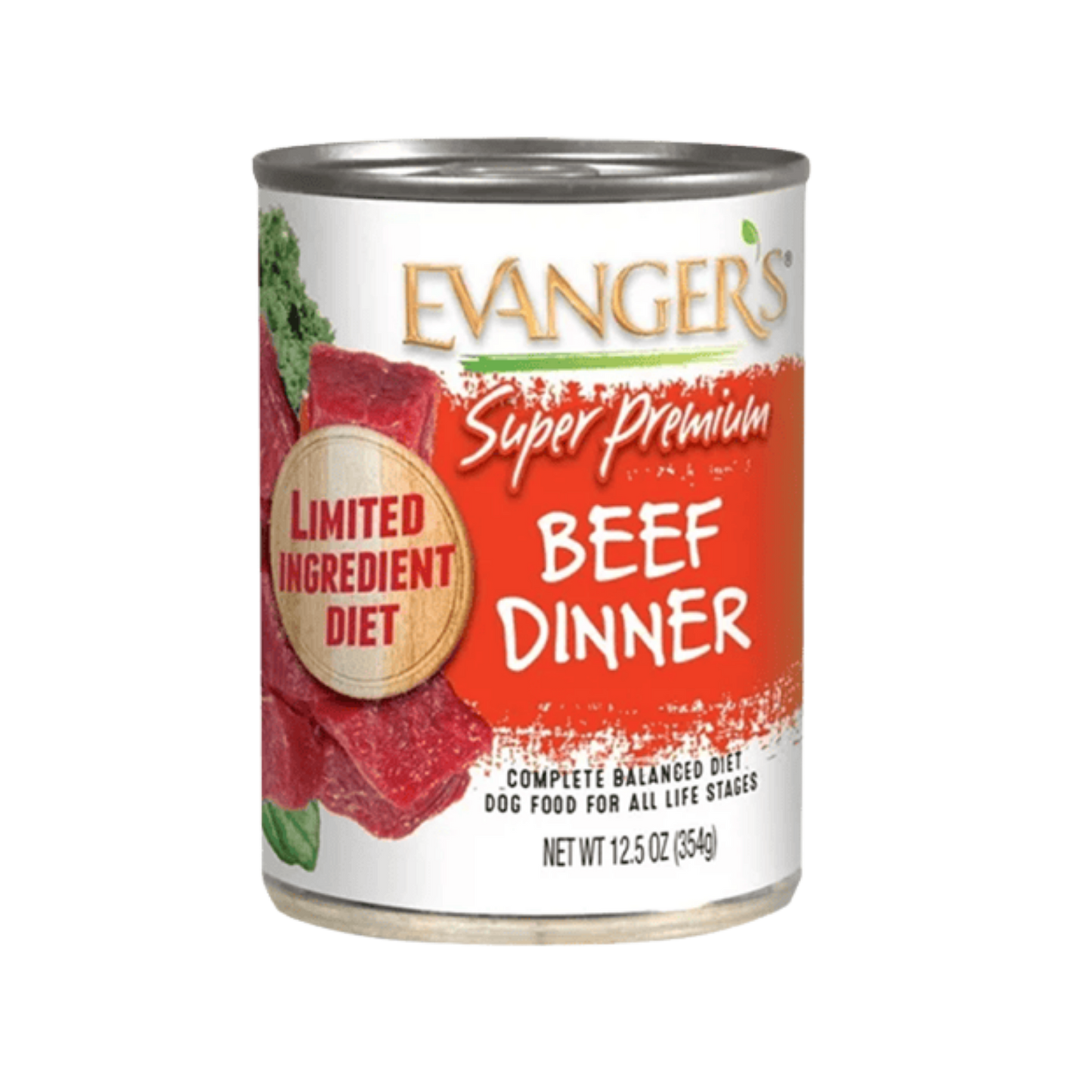 Evanger's Super Premium Beef Dinner Wet Dog Food, 12.5oz