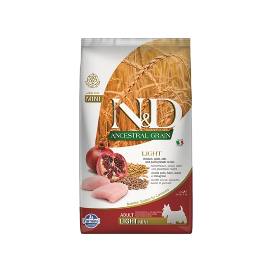 Farmina N&D Chicken & Pomegranate Light Mini Dry Dog Food