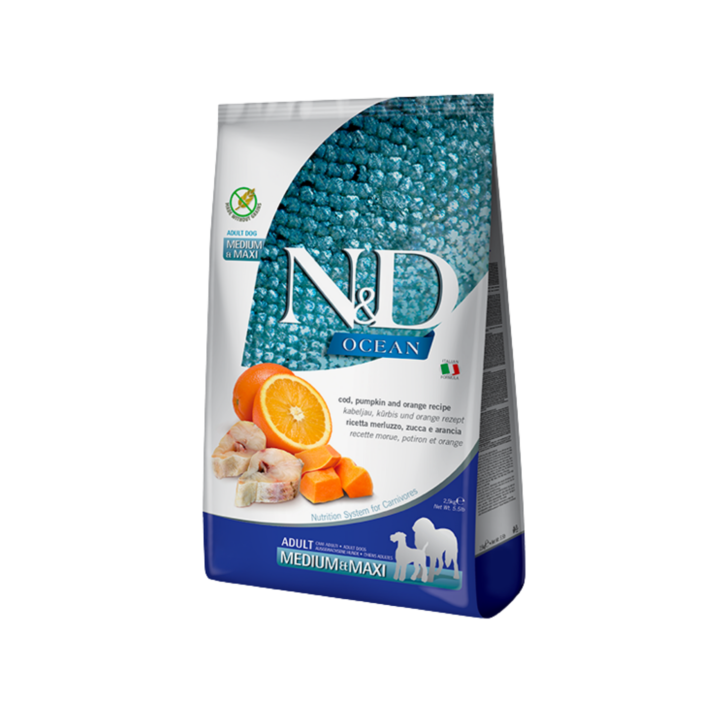 Farmina N&D Cod, Pumpkin & Orange Adult Medium & Maxi