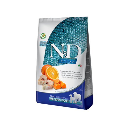 Farmina N&D Cod, Pumpkin & Orange Adult Medium & Maxi