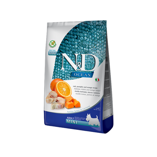 Farmina N&D Cod, Pumpkin & Orange Adult Mini Dry Dog Food