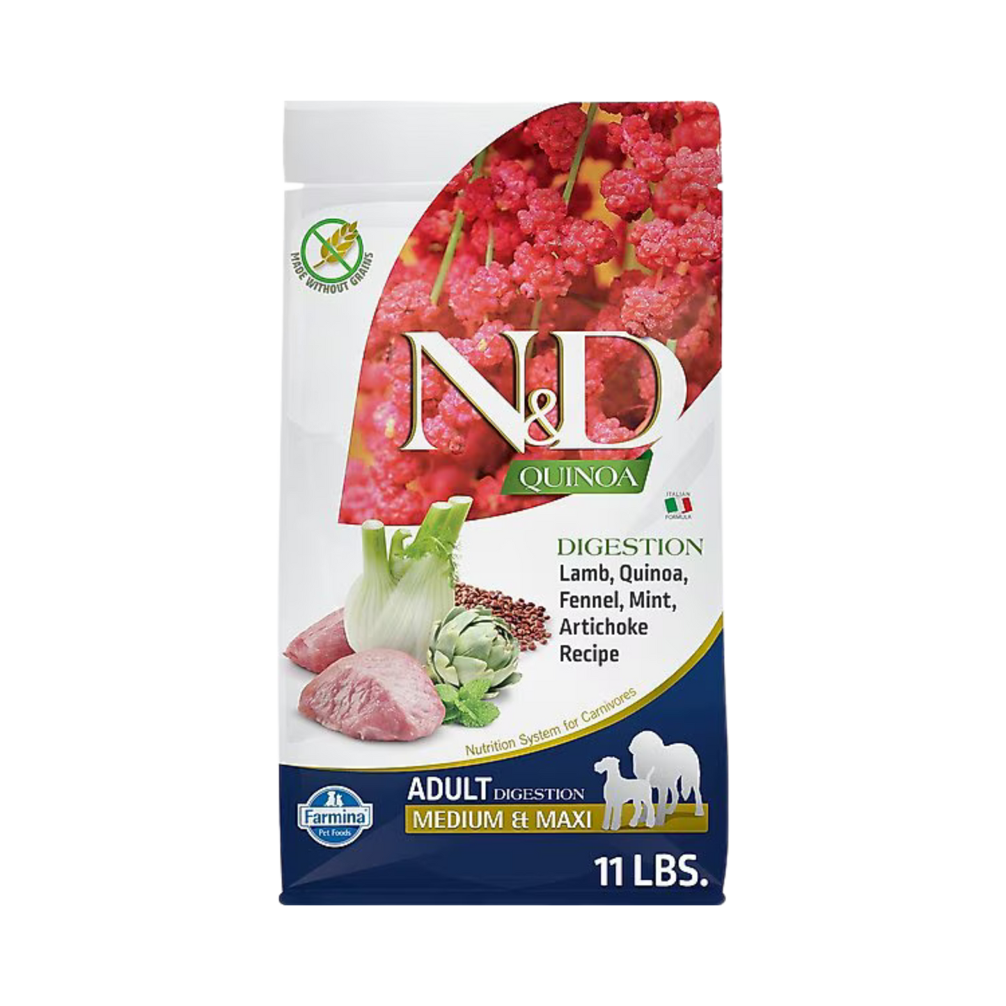 Farmina N&D Digestion Lamb Medium & Maxi Dry Dog Food