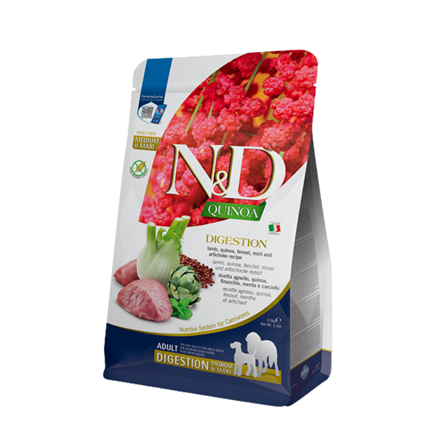 Farmina N&D Digestion Lamb Medium & Maxi Dry Dog Food