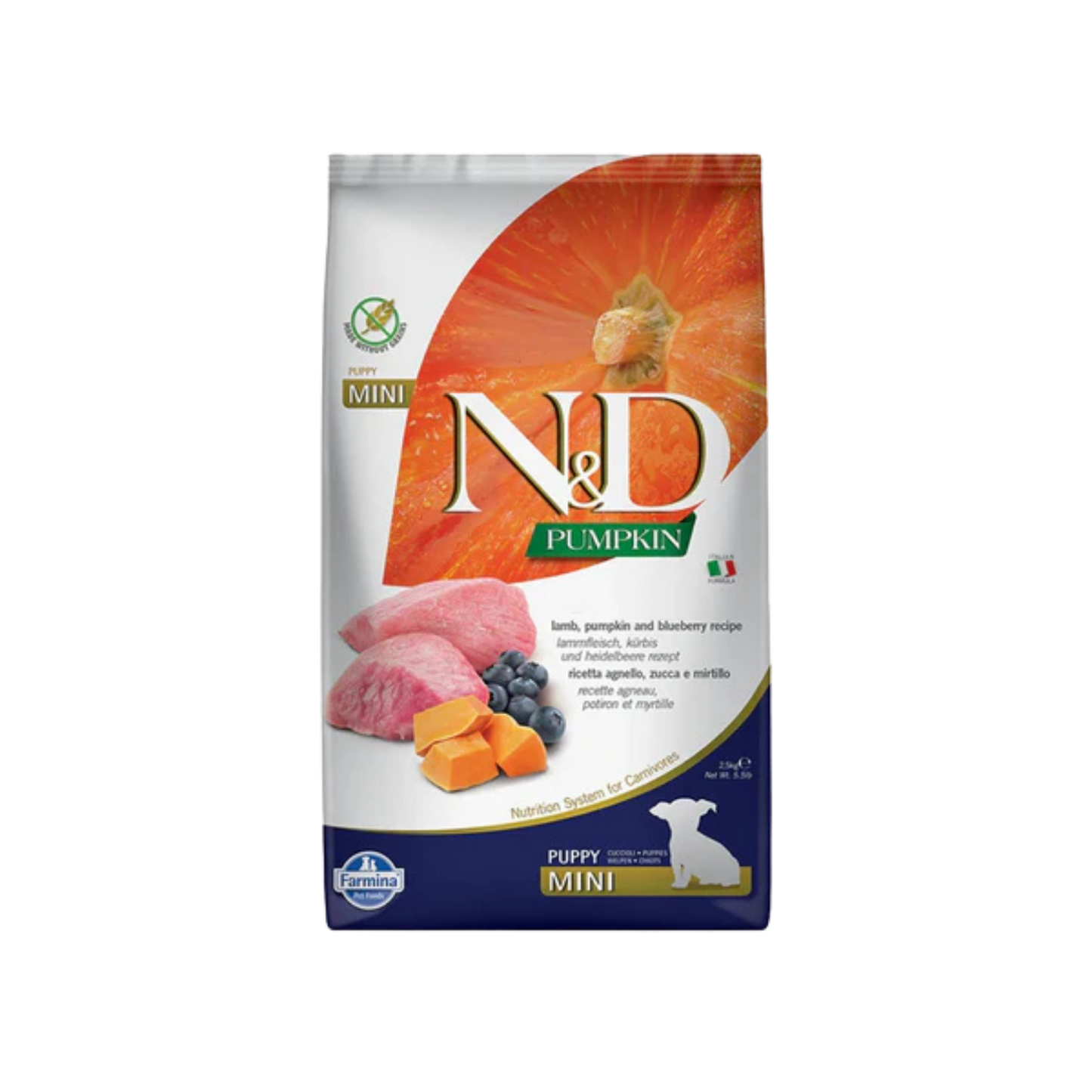 Farmina N&D Lamb & Blueberry Puppy Mini Dry Dog Food