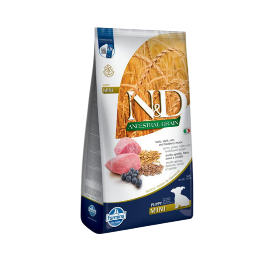 Farmina N&D Lamb & Blueberry Puppy Mini Dry Dog Food