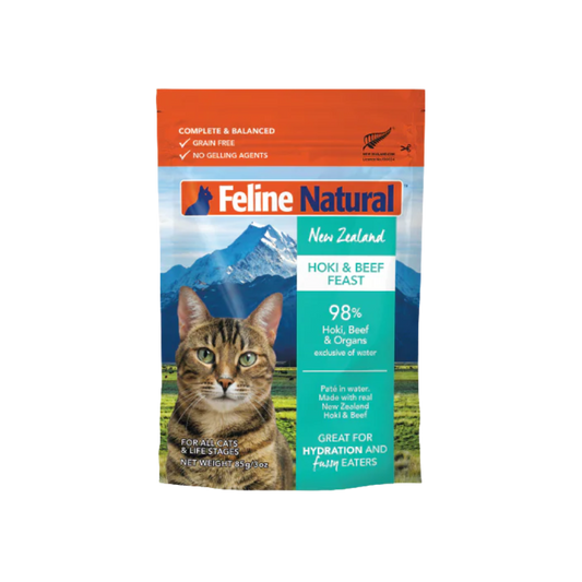 Feline Natural Hoki & Beef Feast Pouch Cat Food
