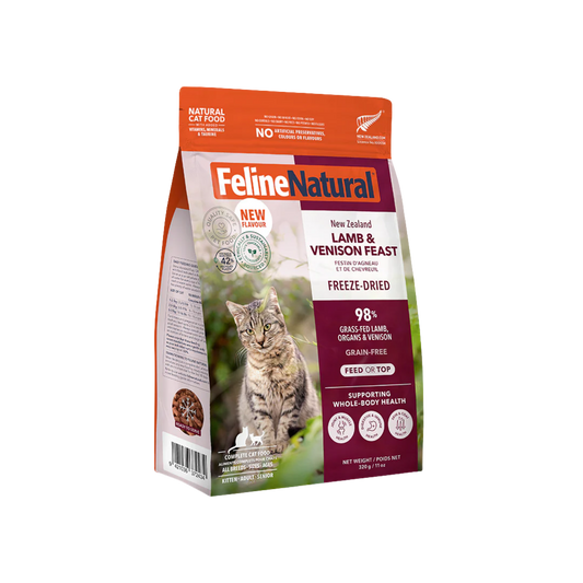 Feline Natural New Zealand Lamb & Venison Feast Freeze-Dried Cat Food