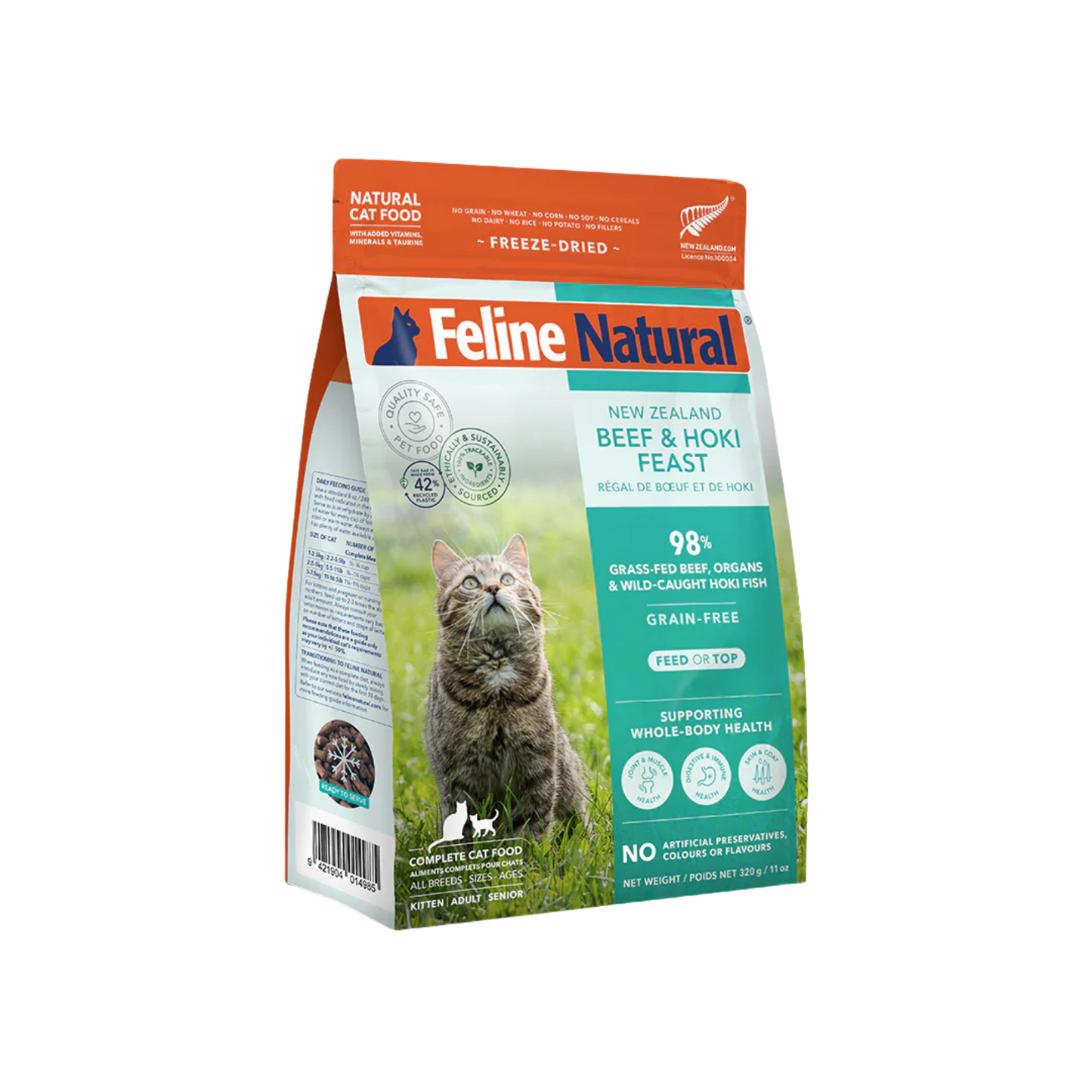Feline Natural New Zealand Beef & Hoki Feast Freeze-Dried Cat Food