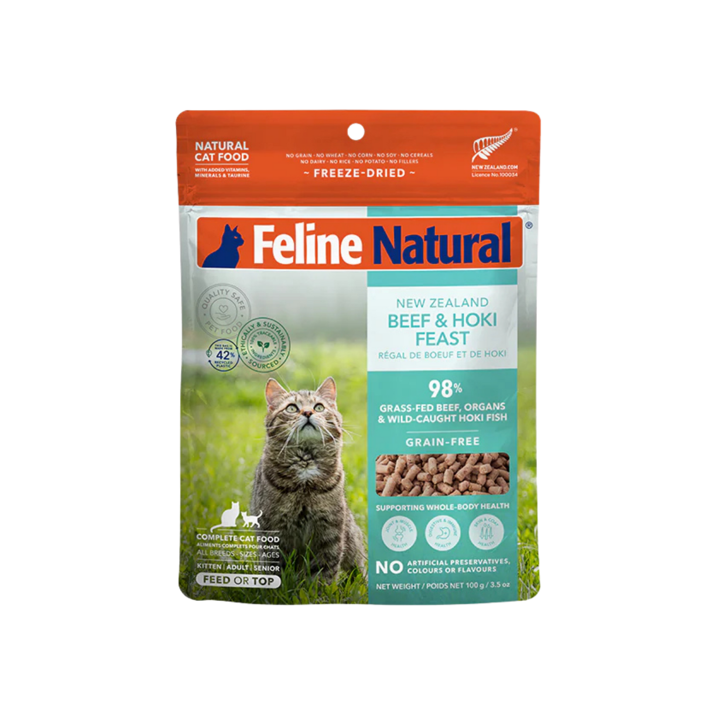 Feline Natural New Zealand Beef & Hoki Feast Freeze-Dried Cat Food